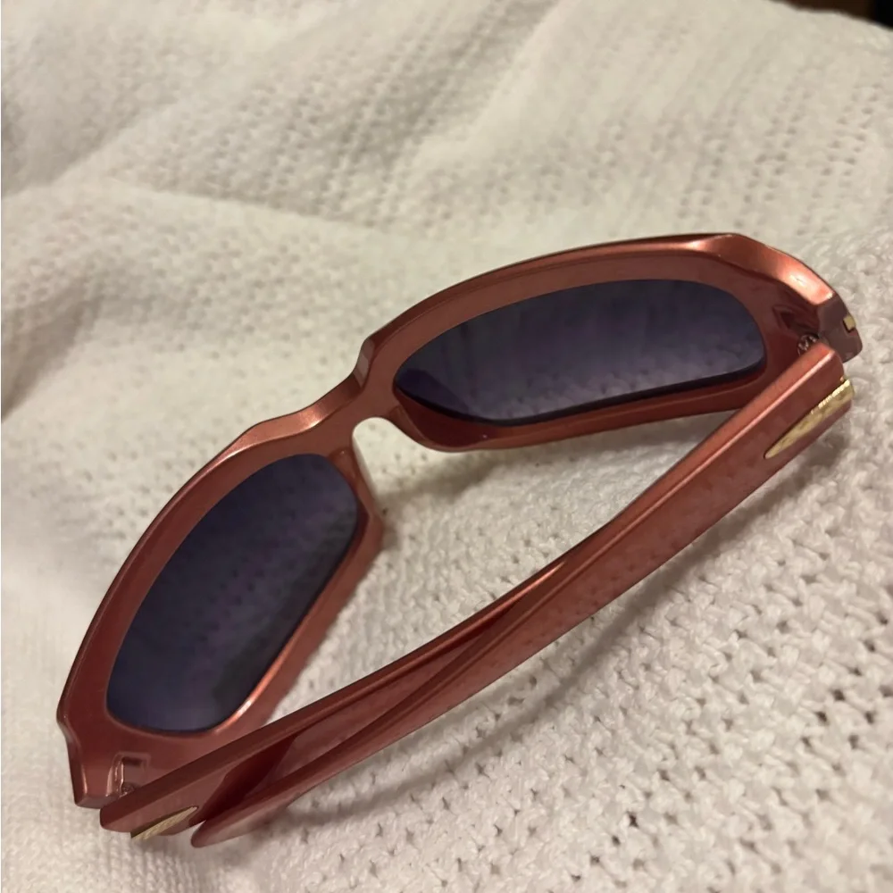 ASOS Pink Rectangular Sunglasses - Picture 4 of 7